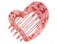 Ozdobn� �kripec do vlasov Invisibobble Clipstar Lovers Hug - ru�ov� s mramorov�m vzorom