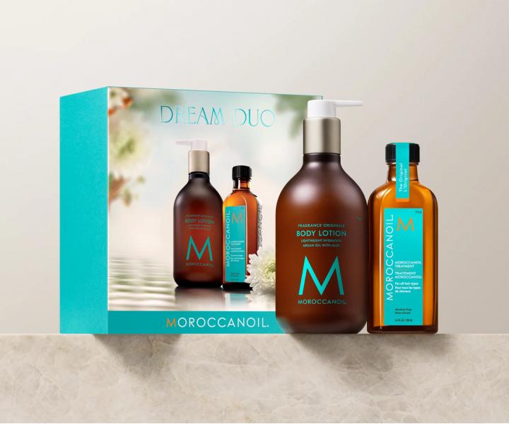 Dar�ekov� sada olejovej starostlivosti a telov�ho mlieka Moroccanoil Dream Duo