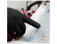 Latexov rukavice Espeon Latex Black - 100 ks, ierne, vekos M