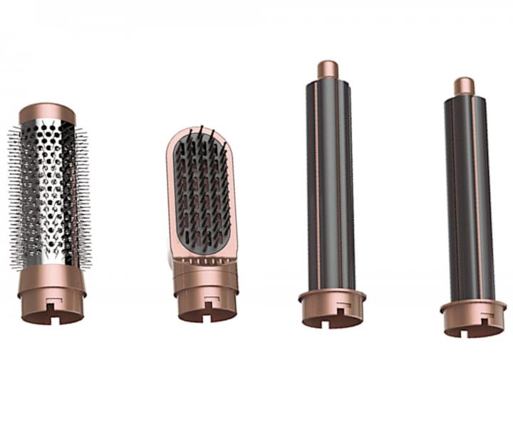 Multifunkn teplovzdun kefa Eurostil Professional Penta - 1300 W, biela