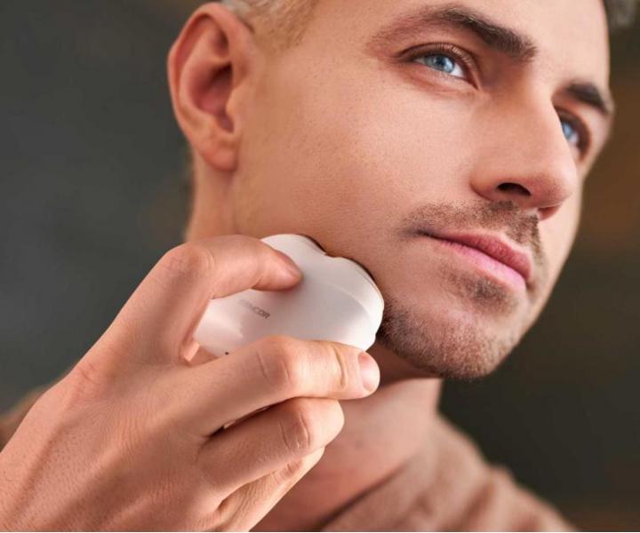 Rota�n� holiaci stroj�ek na f�zy Sencor Men's Shaver SMS 2100WH - biely