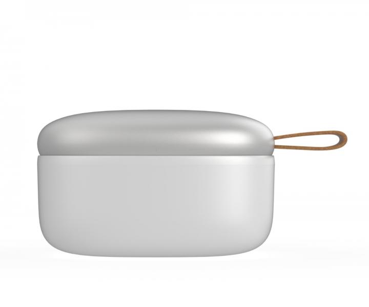 Cestovn� kefa na vlasy so zrkadielkom Laifen Air Silver - strieborn�