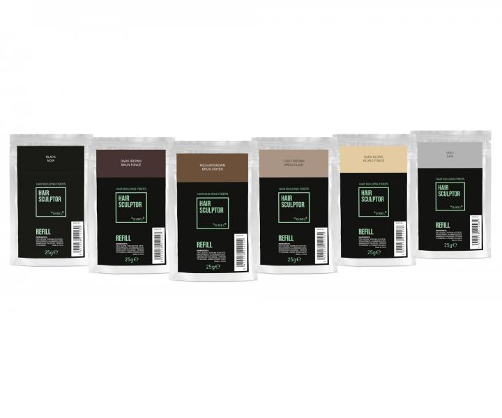 Npl do pdru pre zakrytie redncich vlasov Sibel Hair Building Fibers - tmavo hned, 25 g