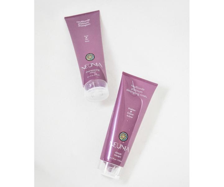 ahk kondicionr pre blond vlasy Neuma neuBlonde platinum detangling rinse - 250 ml