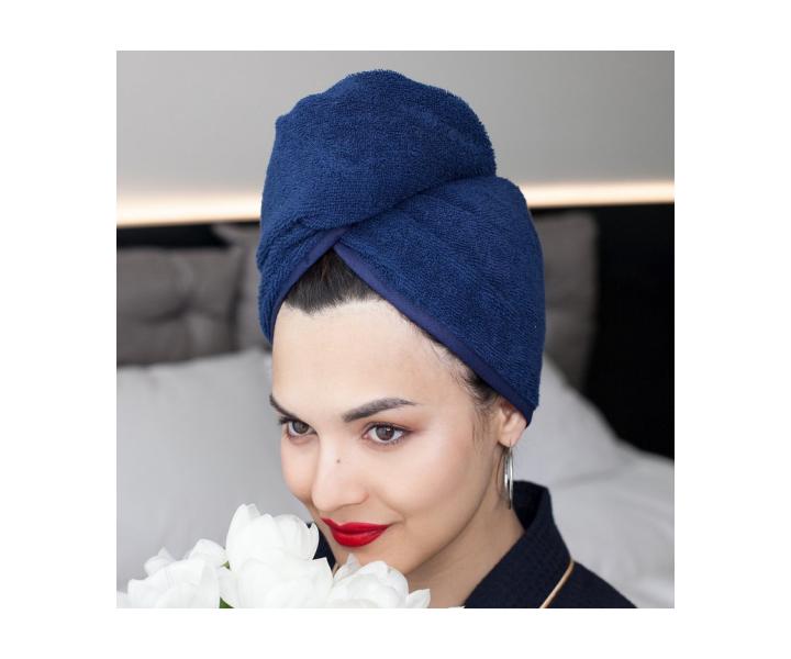 Turban na vlasy MaryBerry Midnight Star - tmavo modr