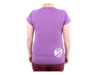 Tri�ko s kr�tkym ruk�vom, v v�strih - d�mske, fialov� S