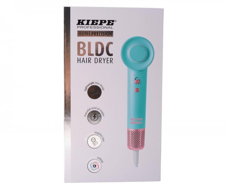 F�n na vlasy Kiepe Professional Home Precision BLDC Hair Dryer - 1100 W, tyrkysov� + kefa Kiepe zadarmo