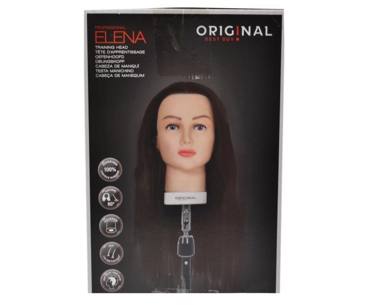 Cvin hlava dmska s prrodnmi vlasmi ELENA 60, Original Best Buy - hnd 20 - 50 cm