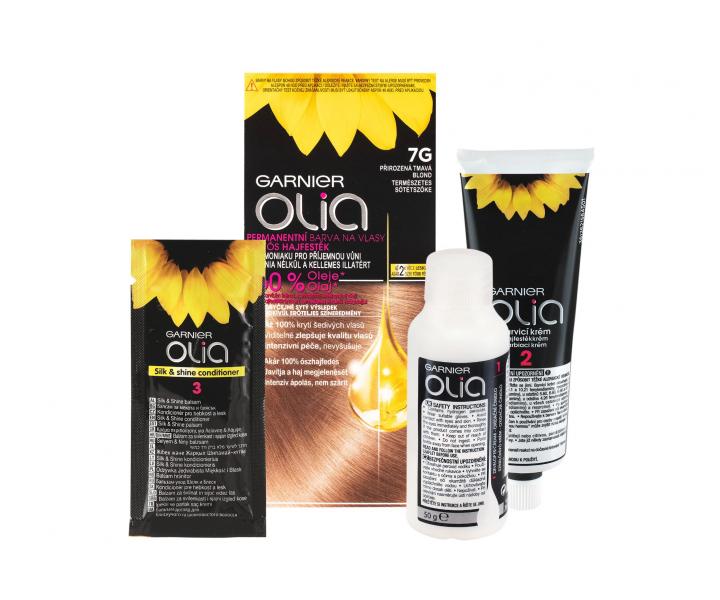 Permanentn olejov farba Garnier Olia 7G prirodzene tmav blond