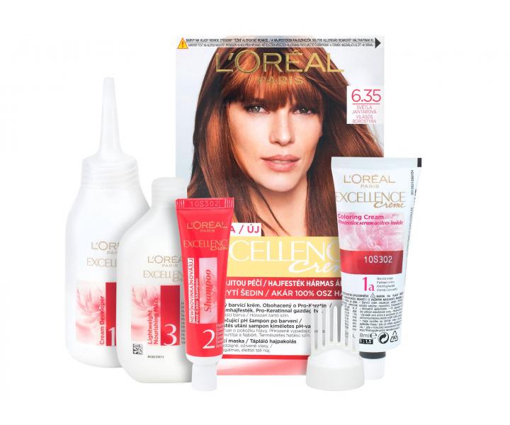 Permanentn� farba Lor�al Excellence 6.35 svetl� jant�rov�