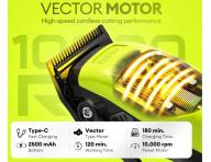 Profesion�lny strihac� stroj�ek na vlasy s vymenite�n�mi krytmi Rovra Super Cut Professional 5209 - neonovo zelen�/biela/�ierna