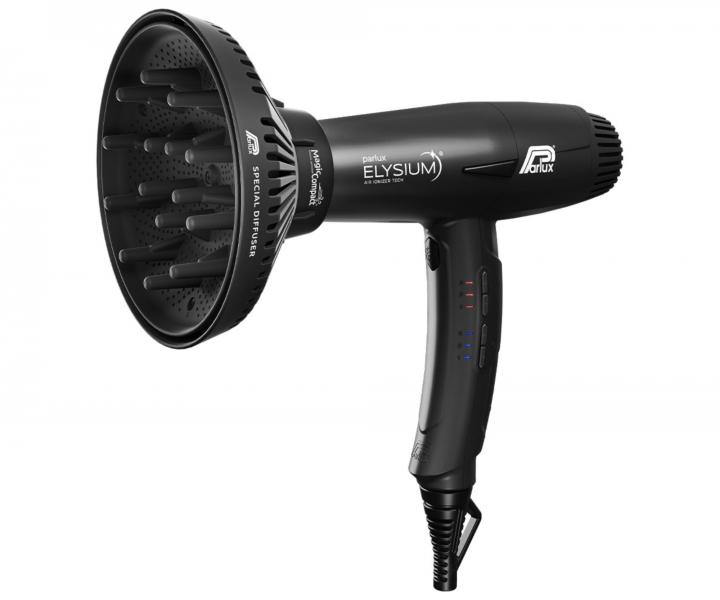 Profesionlny fn na vlasy s difuzrom Parlux Elysium Black - 2300 W, leskl ierny