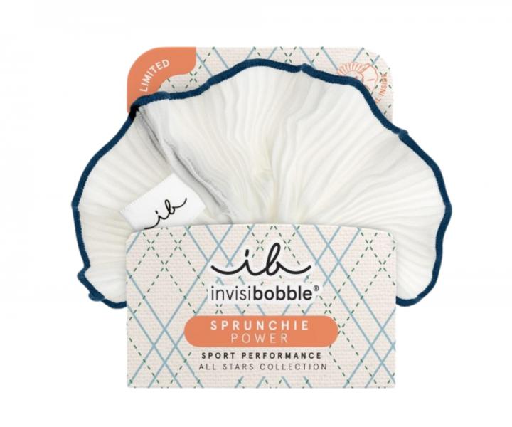 Ozdobn� �pir�lov� gumi�ka Invisibobble Sprunchia Power All Stars Match Point - biela