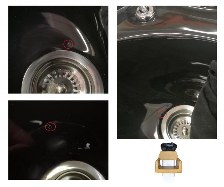 Kadern�cky um�vac� box Detail Luxor - zlat� kreslo (30) - �ierne um�vadlo