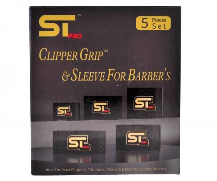 Proti�mykov� n�vleky pre strihacie stroj�eky Supreme Trimmer Pro Clipper Grip - �ierne, 5 ks