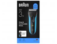 Planetov holiaci strojek Braun Series 3+ 3040s - ierno-tyrkysov