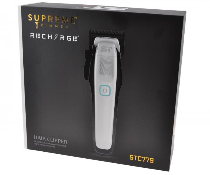 Profesion�lny strihac� stroj�ek s v�menn�mi bat�riami Supreme Trimmer Recharge STC779/W - biely