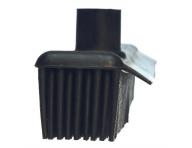 Antistatick zmetk so krabkou Sibel Rubber Broom - ierny