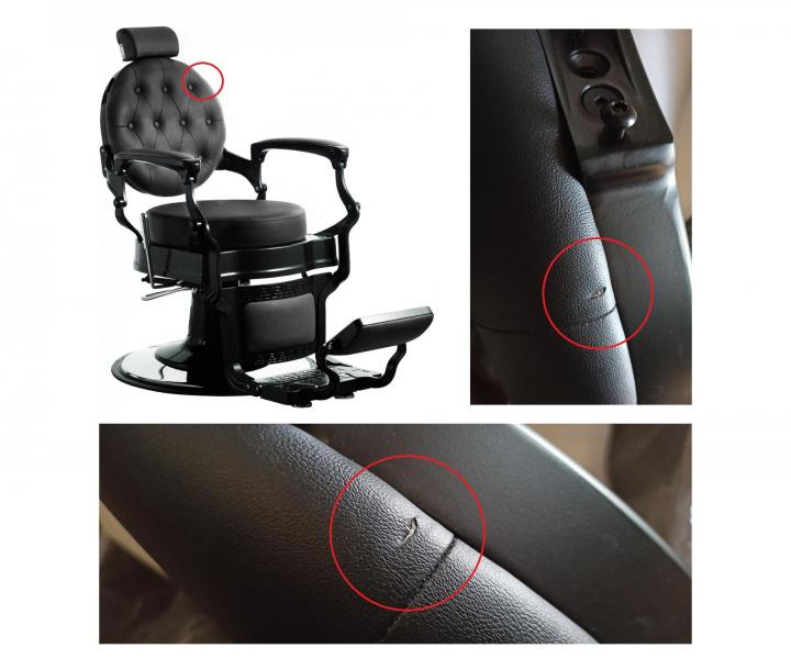 Kadern�cke Barber kreslo Hairway Romeo - �ierne - II. akos� - prerezan� ko�enka