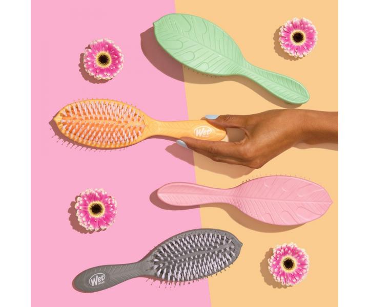 Kefa na rozesvanie vlasov s prmesou ajovnkovho oleja Wet Brush Go Green Treatment & Shine Brush - zelen