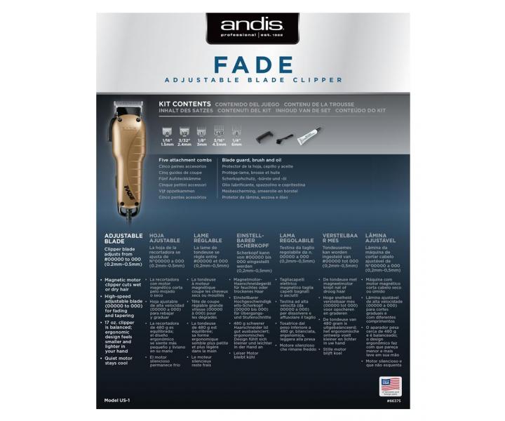 Strihac strojek na vlasy Andis Fade 66375