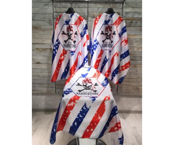 Pnska pltenka na strihanie vlasov a fzov Pirates of the Barbertime Crystal Barber Cape - farebn