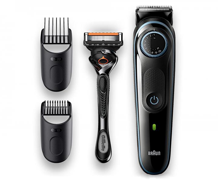 Zastrih�va� vlasov a f�zov Braun BeardTrimmer 3 BT3340 + holiaci stroj�ek Gillette Proglide zadarmo