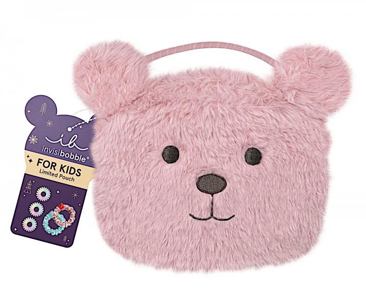 Detsk� sada �pir�lov�ch gumi�iek Invisibobble Sprunchia and Original Pink Teddy