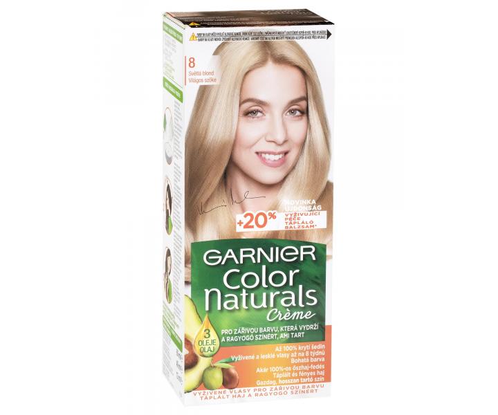 Permanentn farba Garnier Color Naturals 8 svetl blond