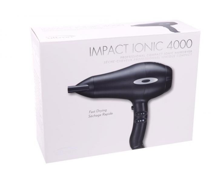 Fn na vlasy Ultron Impact Ionic 4000 - 2100 W, ierny