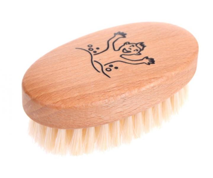 Detsk masna kefa z bukovho dreva s prrodnmi tetinami Keller 369 22 11 - 93 x 51 mm