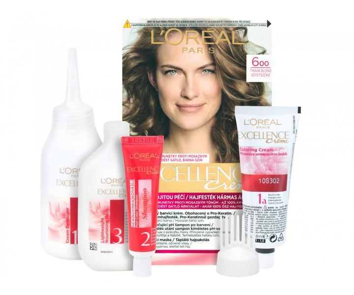 Permanentn farba Loral Excellence 600 tmav blond