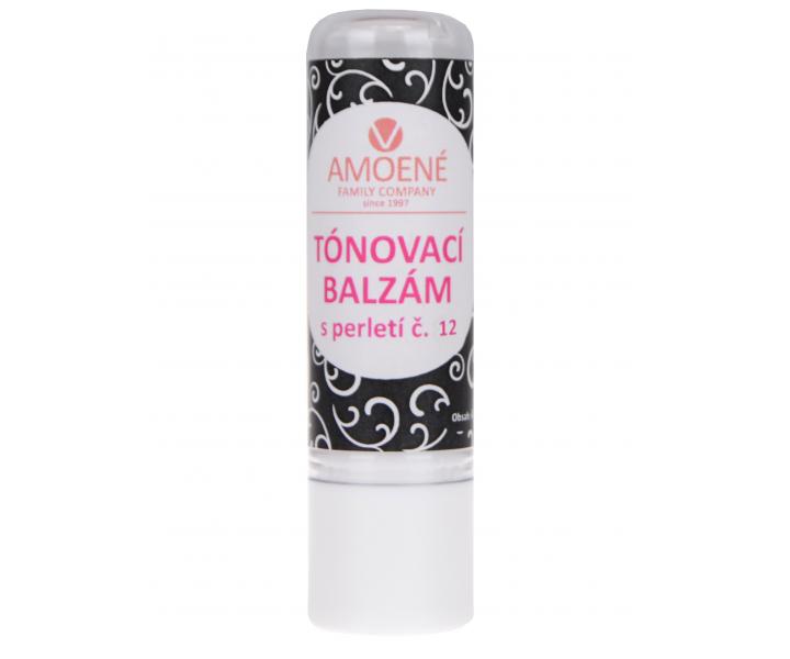 T�novacie balzam na pery s perle�ou Amoen�, �erveno-ru�ov� �. 12 - 4,2 g