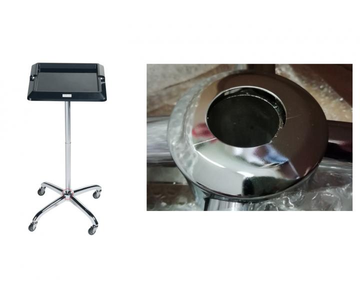 Kadern�cky odkladac� stol�k Sibel Escort - �ierny, �tvorcov� - II. akos� - odreniny na podstavci