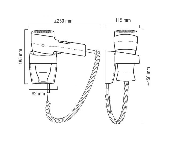 Fn na stenu Valera Action Super Plus - 1600 W - krmov
