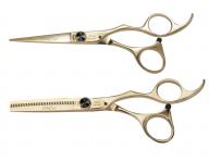 Sada kadernckych nonc 5,75"a efilanch nonc 6,35" SilkCut Black & Gold Limited Olivia Garden