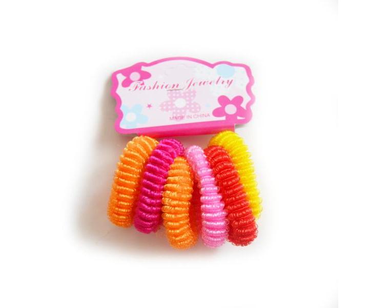 Gumi�ky do vlasov Detail pr.4 cm DHSXR-2 - 6 ks, viacfarebn� (bonus)