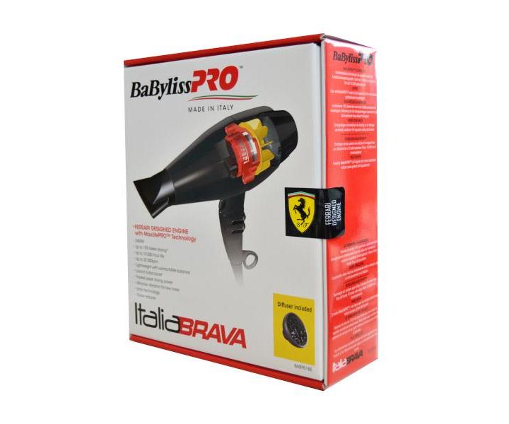 Fn BaByliss Pro ItaliaBrava s ionizciou - 2400 W, ierny