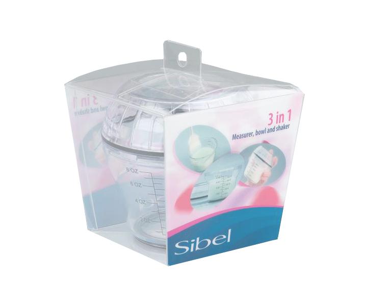 Shaker, odmerka a miska Sibel 3v1 - 200 ml