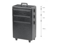 Sekcionlny kufor na kolieskach Sibel Modular - ierny