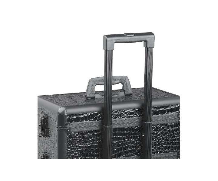 Sekcionlny kufor na kolieskach Sibel Modular - ierny