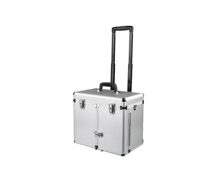 Kaderncky a kozmetick kufor na kolieskach Sibel Windows - strieborn