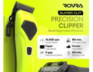 Profesion�lny strihac� stroj�ek na vlasy s vymenite�n�mi krytmi Rovra Super Cut Professional 5209 - neonovo zelen�/biela/�ierna