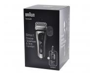 Planetov holiaci strojek s nabjacou a istiacou stanicou Braun Series 8 8467cc - strieborn