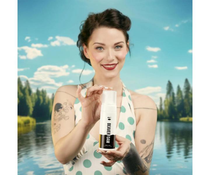Chladiv intmna umvacia pena pre eny BusyB Beaver Foam Mindy Mint - 150 ml