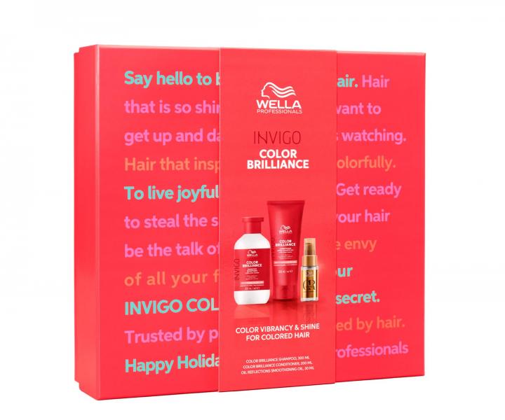 Dar�ekov� sada pre jemn� a� norm�lne farben� vlasy Wella Professionals Invigo Color Brilliance