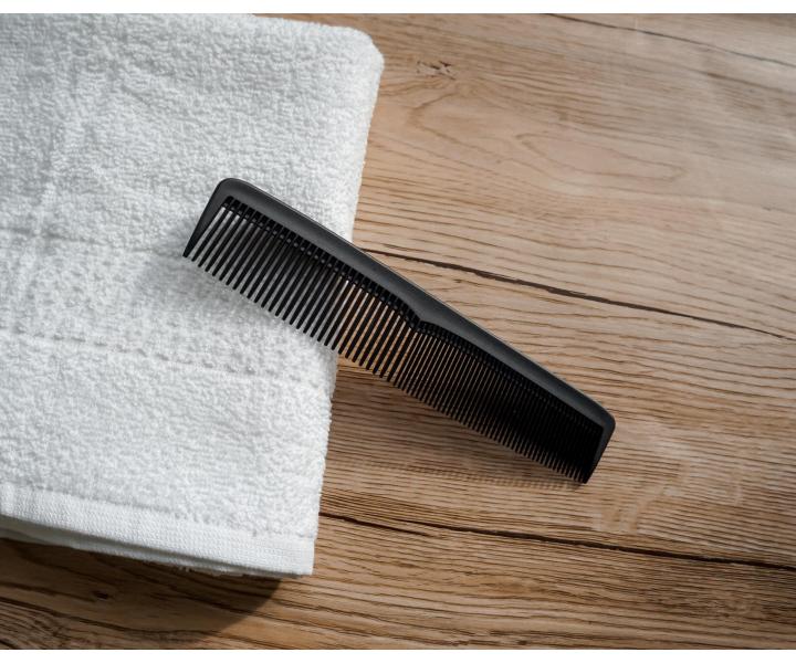 Hrebe� na strihanie vlasov Detail - Hair style Cutting Comb - 18 cm, �ierny