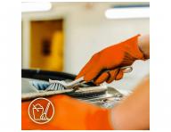 Siln nitrilov zdrsnen rukavice Espeon Nitril Extra Strong 3 - 100 ks, oranov, vekos L