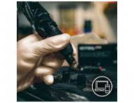 Nitrilov rukavice Espeon Nitril Sparkle - 100 ks, perleov zlat, vekos L