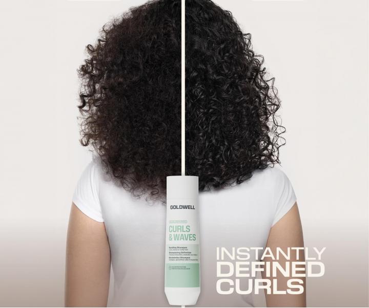 Hydrata�n� �amp�n pre vlnit� a ku�erav� vlasy Goldwell Dualsenses Curls & Waves Bundling Shampoo - 250 ml